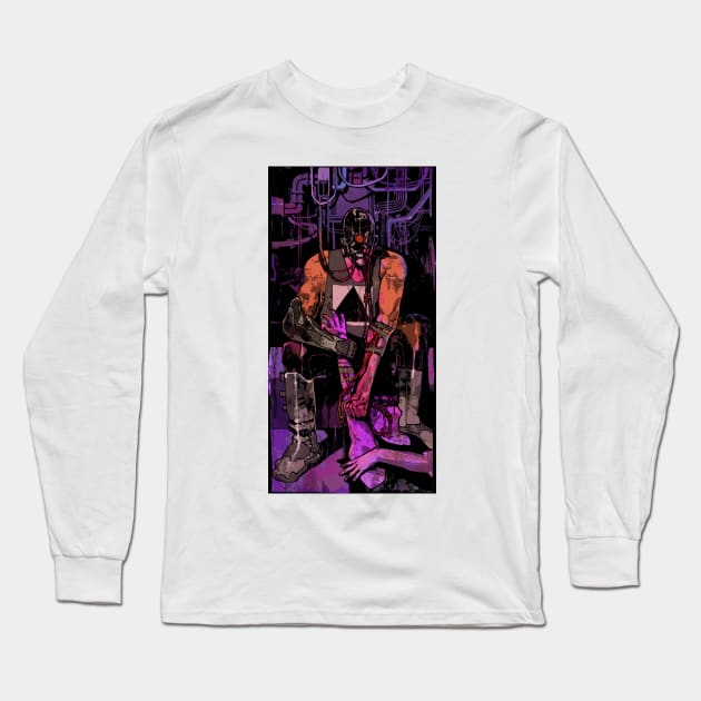 Temperance (Cyberpunk Tarot) Long Sleeve T-Shirt by Joshessel